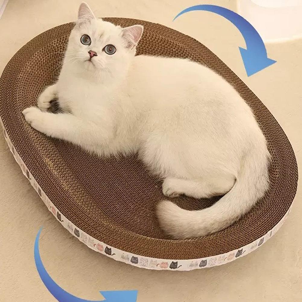 Rascador de Cartón para Gatos en Forma de Cama 